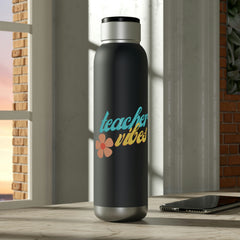 Teacher Vibes - Soundwave Copper Vacuum Audio Bottle 22oz