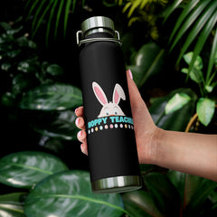 Hoppy Teacher (with Bunny Character) - Copper Vacuum Insulated Bottle, 22oz