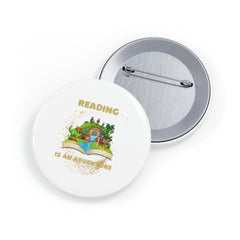 Reading Is an Adventure F - Round Pins