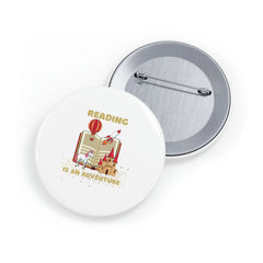 Reading Is an Adventure D - Round Pins