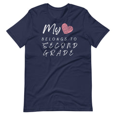 My Heart Belongs to 2nd Grade Teacher Shirt